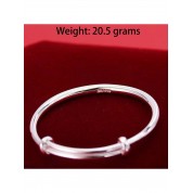 Simple 925 Sterling Silver Good Luck Bracelet