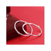 Simple 925 Sterling Silver Good Luck Bracelet