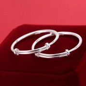 Simple 925 Sterling Silver Good Luck Bracelet