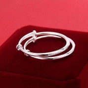 Simple 925 Sterling Silver Good Luck Bracelet