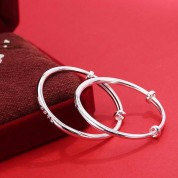 Simple 925 Sterling Silver Good Luck Bracelet