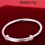 Simple 925 Sterling Silver Good Luck Bracelet