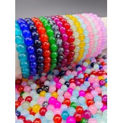 Colorful 8mm Crystal Glass Spacer Beads