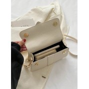 Elegant Pu Leather Flap Top Handbag