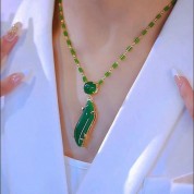 Fashionable Beauty Waist Jade Necklace