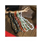 Bohemian Handmade Beaded Stone Necklace