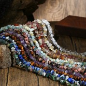 Bohemian Handmade Beaded Stone Necklace