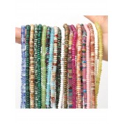 Multicolor Natural Stone Spacer Beads For Diy Jewelry