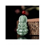 Natural Jade Guanyin Pendant Necklace