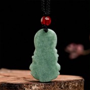 Natural Jade Guanyin Pendant Necklace