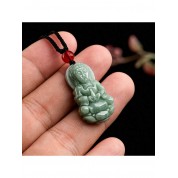 Natural Jade Guanyin Pendant Necklace