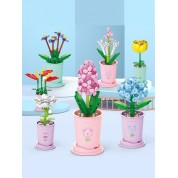 Zodiac Flower Bouquet Building Bricks Toyset