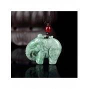 Jade Elephant Pendant Necklace: Health & Longevity