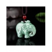 Jade Elephant Pendant Necklace: Health & Longevity