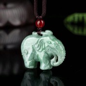 Jade Elephant Pendant Necklace: Health & Longevity