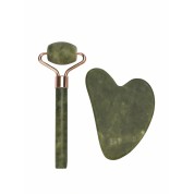 Natural Jade Roller Heart Shape Massage Set