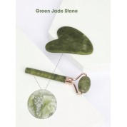 Natural Jade Roller Heart Shape Massage Set