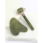 Natural Jade Roller Heart Shape Massage Set