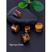 Natural Mixed Stone Ear Plugs Set