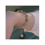 Elegant Imitation Jade Beaded Bracelet