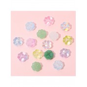 Multicolor Glass Four Leaf Clover Beads