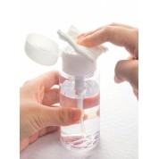 Versatile 100ml Pink Press Bottle For Travel