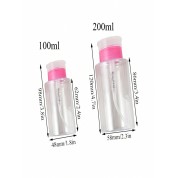 Versatile 100ml Pink Press Bottle For Travel