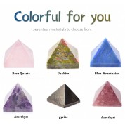 Natural Fluorite Crystal Pyramid For Healing