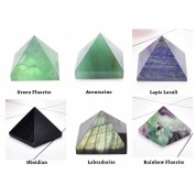 Natural Fluorite Crystal Pyramid For Healing