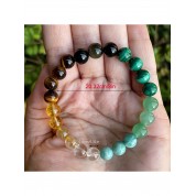 Versatile Green Peacock Jade Bracelet