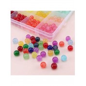 Versatile 8mm Glass Beads Jewelry Making Kit