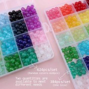 Versatile 8mm Glass Beads Jewelry Making Kit