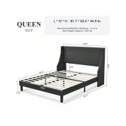 Modern Upholstered Platform Bed Frame