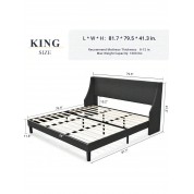 Modern Upholstered Platform Bed Frame