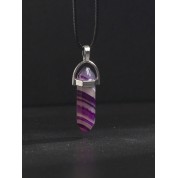 Hexagonal Gemstone Chakra Pendant Necklace