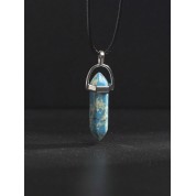 Hexagonal Gemstone Chakra Pendant Necklace