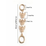 Elegant Butterfly Pattern Bag Extension Chain