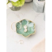 Lotus Shaped Ceramic Jewelry Storage Tray