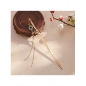 Elegant Golden Safety Pendant Hair Stick