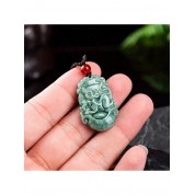 Zodiac Dragon Jadeite Pendant Necklace