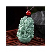 Zodiac Dragon Jadeite Pendant Necklace