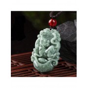 Zodiac Dragon Jadeite Pendant Necklace