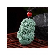 Zodiac Dragon Jadeite Pendant Necklace