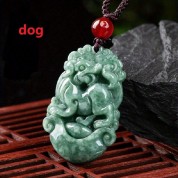 Zodiac Dragon Jadeite Pendant Necklace