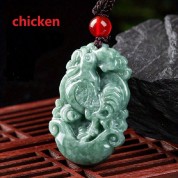 Zodiac Dragon Jadeite Pendant Necklace