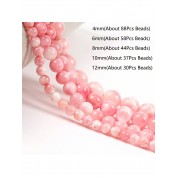 Natural Pink White Jade Beads For Diy Jewelry