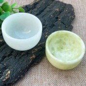 Natural White Jade Lantian Jade Cup