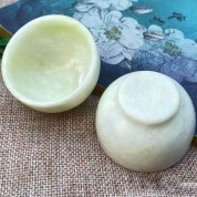 Natural White Jade Lantian Jade Cup