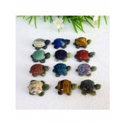 Natural Mixed Quartz Crystal Turtle Decor