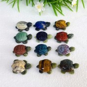 Natural Mixed Quartz Crystal Turtle Decor